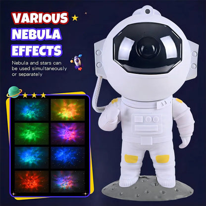 Astronaut Star Space Projector Galaxy Star Projector Starry Night Light LED Nebula Timer Remote Control Kids Gift Bedroom Decor