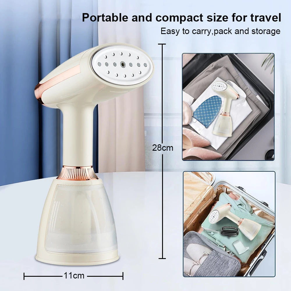 Steam Iron Portable Garment Steamer for Clothes Electric Handheld Garment Steamer Small Iron Steam Cleaner for Home Travel