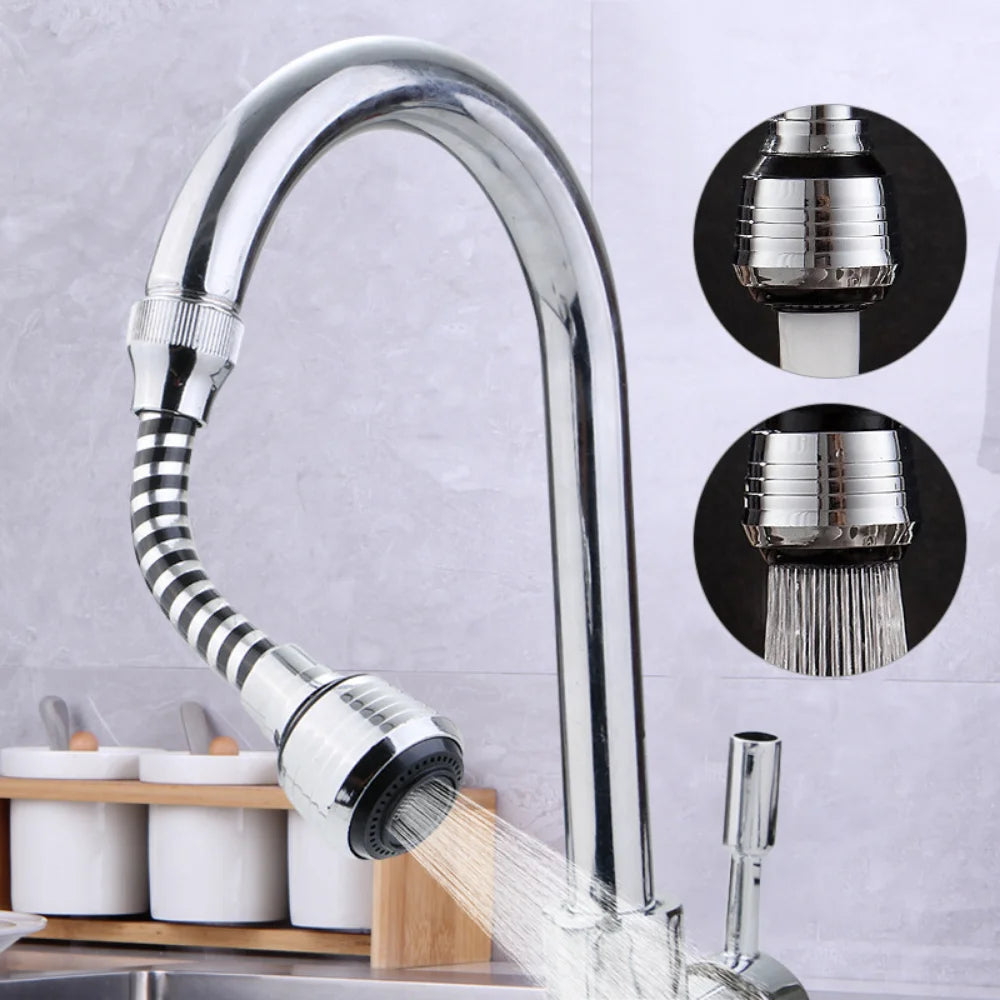 360 Universal Faucet Extender Aerator Faucet Attachment Extension Tubes Water Tap Sprayer Kitchen Sink Accessories